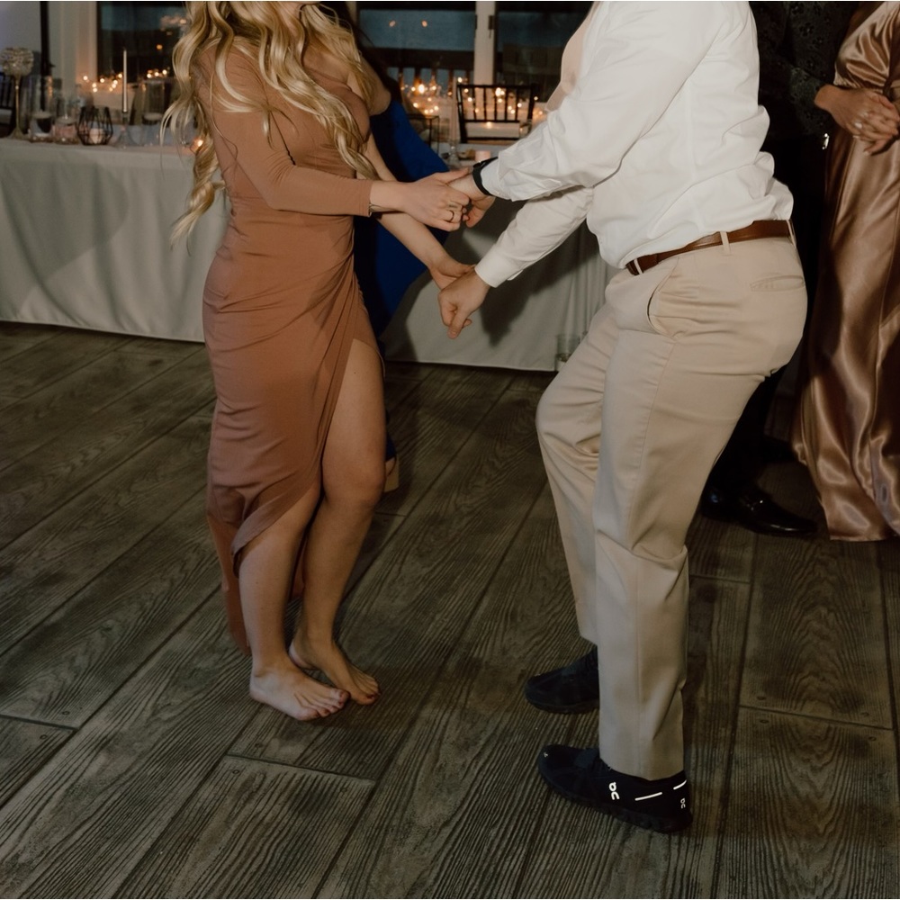 Mauve wedding guest dress